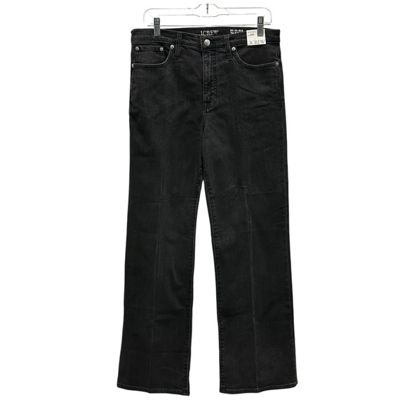 NEW J. CREW High-rise cropped kickout jean in 1996 semi-stretch black Size 29T - Picture 4 of 8